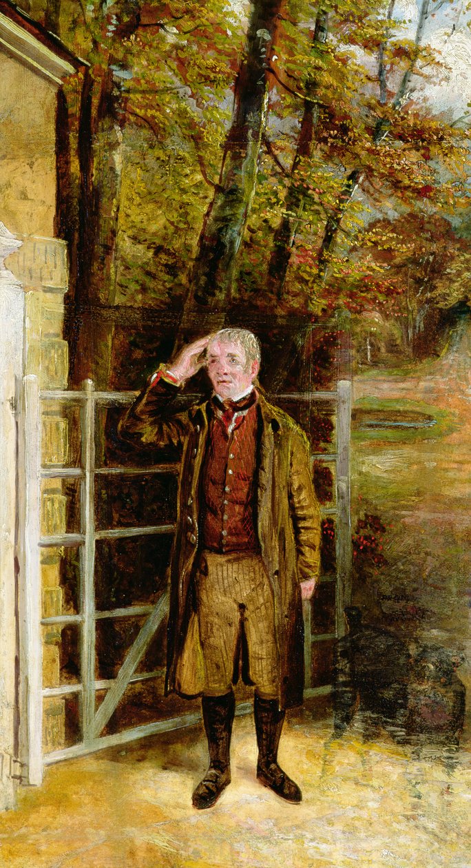 Portrévázlat William Wrightról, a yorkshire-i Bramham Park kapuőréről alkotó: George Garrard
