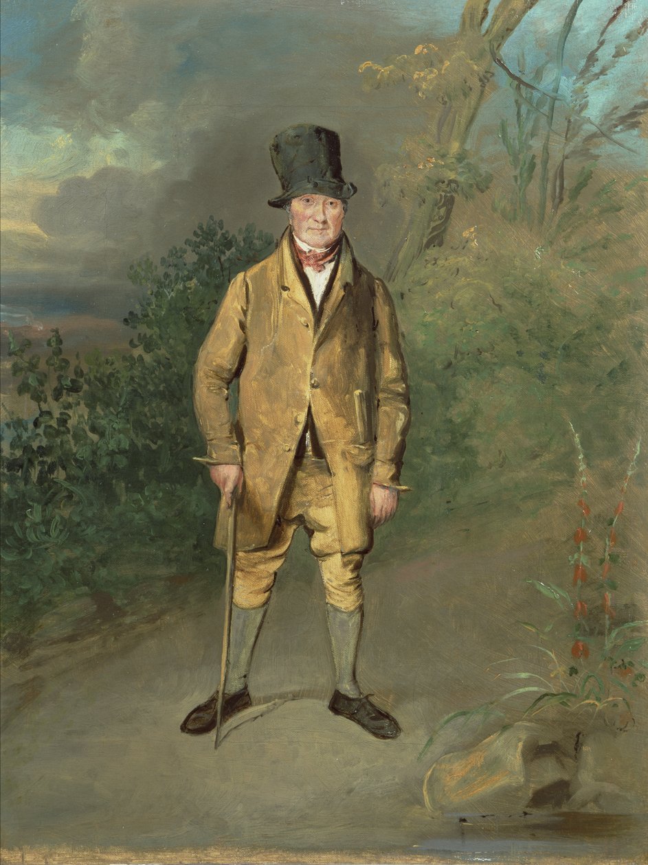 Egy kertész portréja a yorkshire-i Bramham Parkból, 1822 körül (olaj, vászon) alkotó: George Garrard