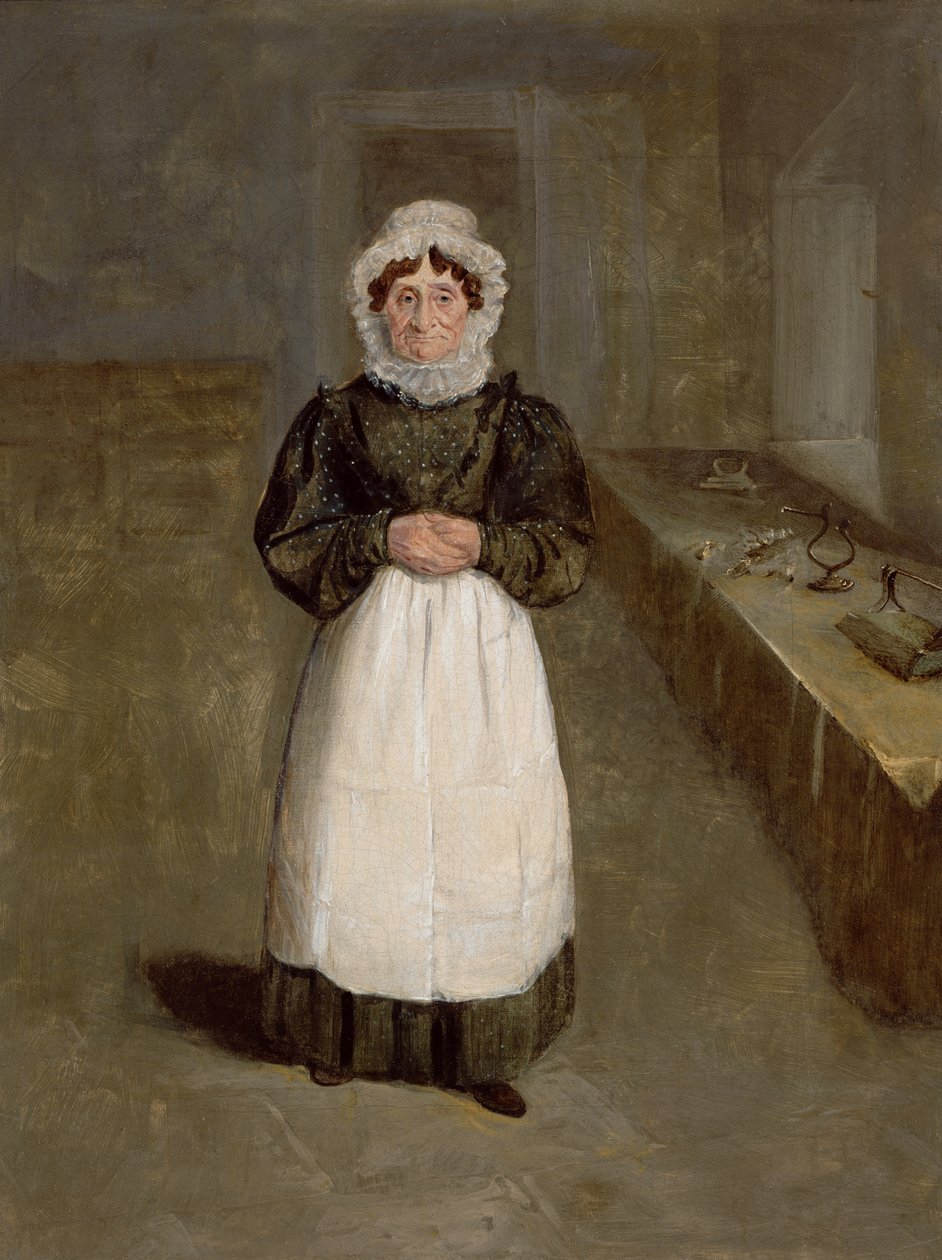 Egy házvezetőnő portréja a yorkshire-i Bramham Parkban, Mrs Brown néven, 1822 körül (olaj, vászon) alkotó: George Garrard