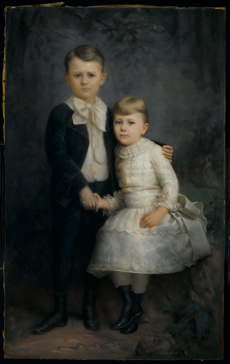 Két gyermek portréja, 1891 alkotó: George Gerhard