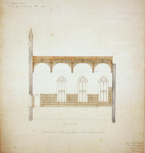 New College Oxford: Tervezés új teremtetőhöz alkotó: George Gilbert Scott