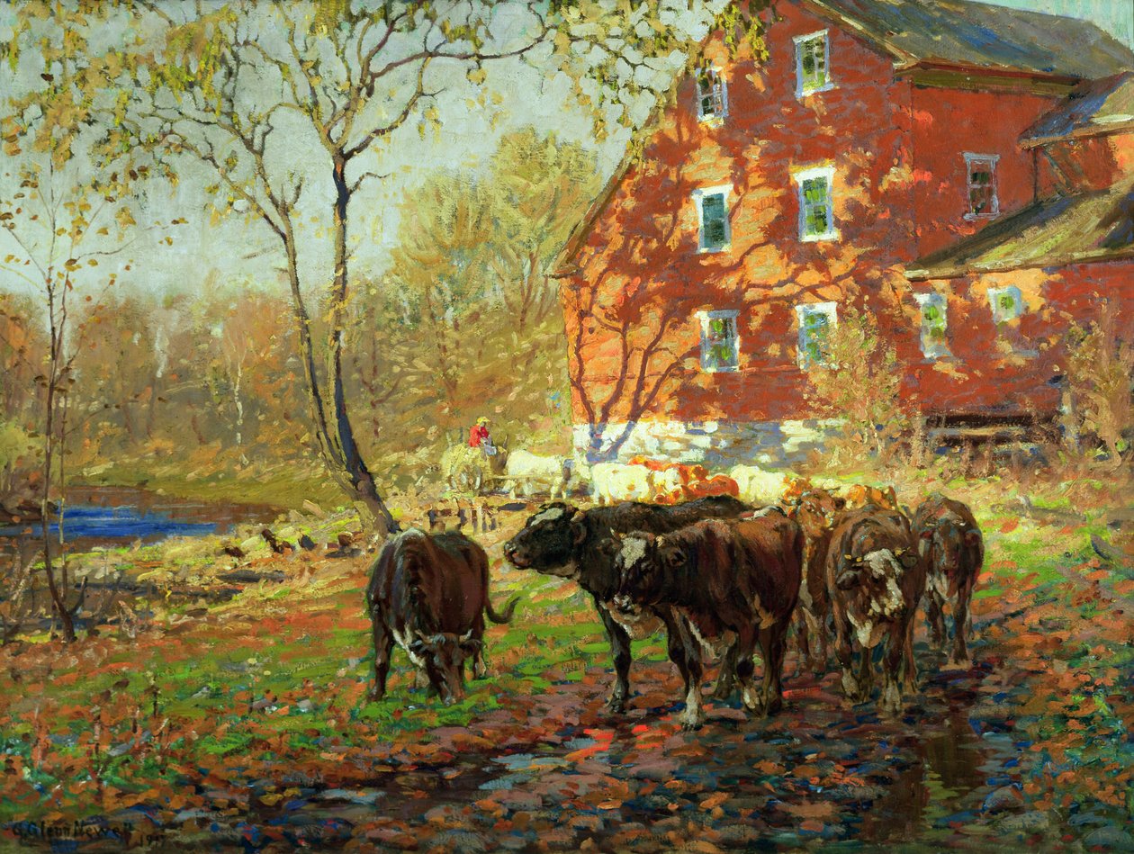 A Drovers Inn mellett alkotó: George Glenn Newell