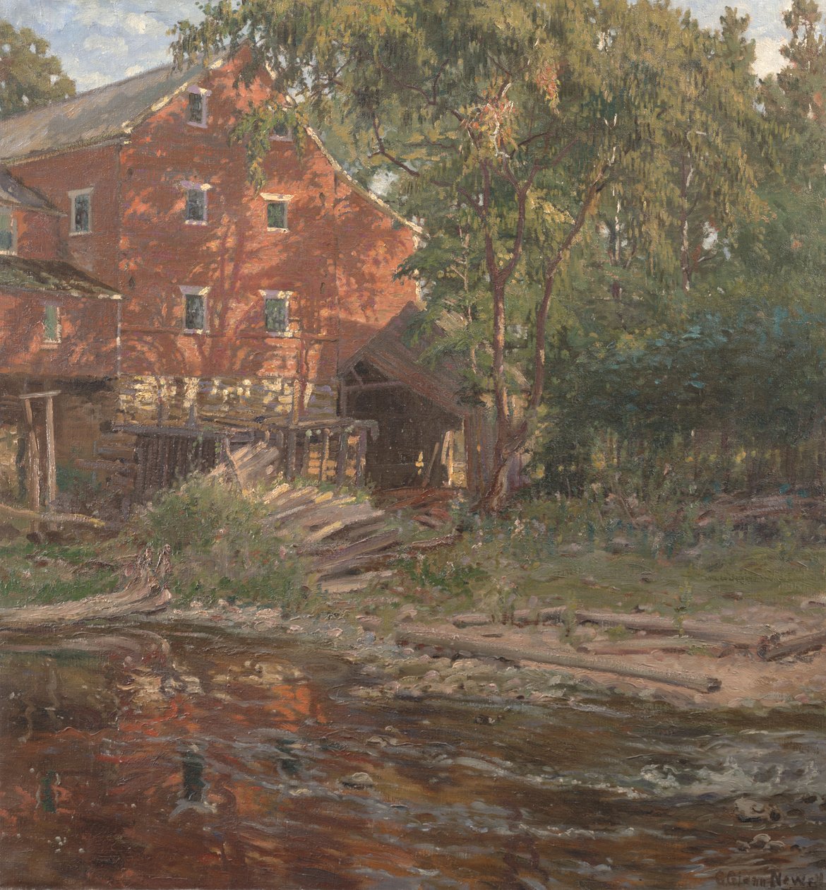 A Vörös Malom, 1916 körül (olaj, vászon) alkotó: George Glenn Newell