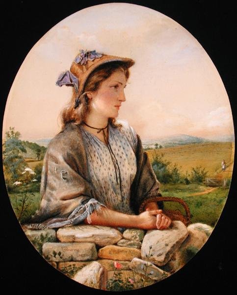Egy vidéki lány alkotó: George Goodwin Kilburne