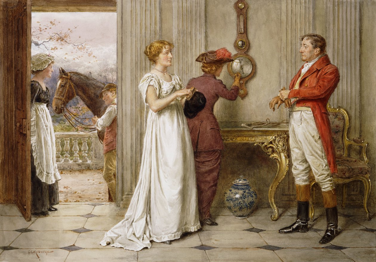 Déli szél és felhős ég, alkotó: George Goodwin Kilburne