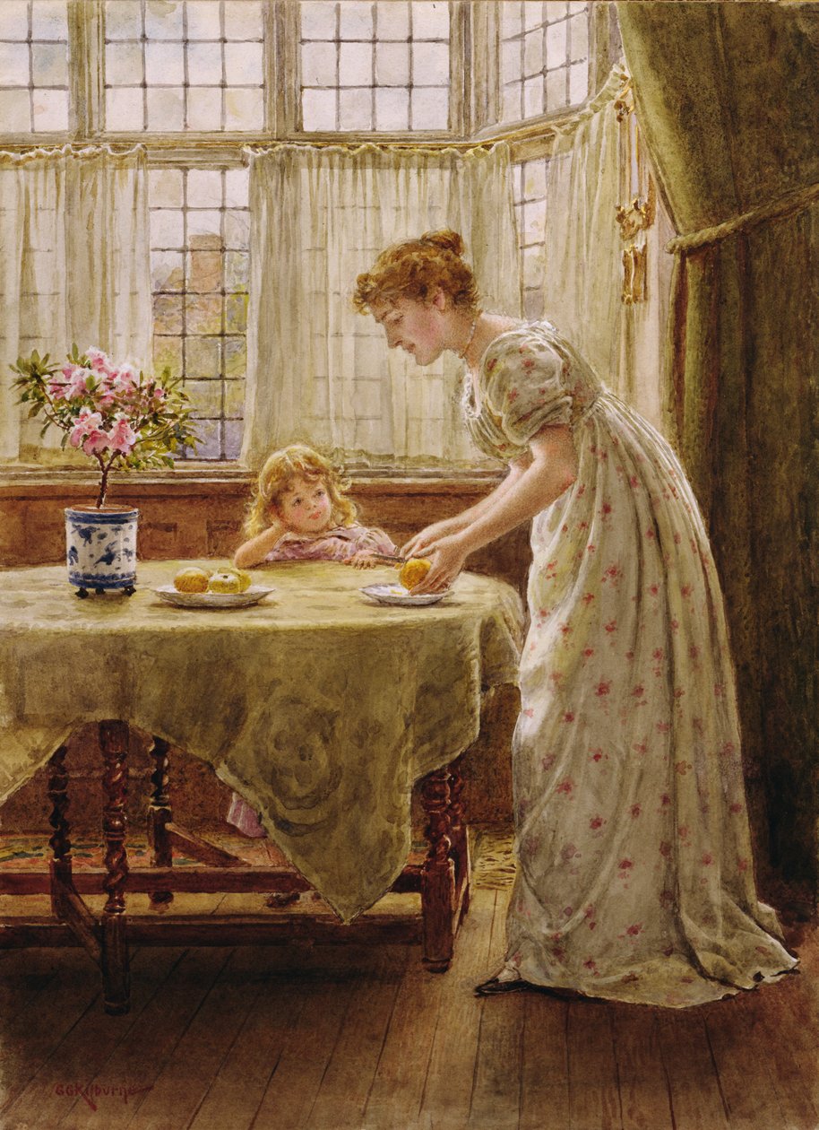 Délutáni csemege (wc papíron) alkotó: George Goodwin Kilburne