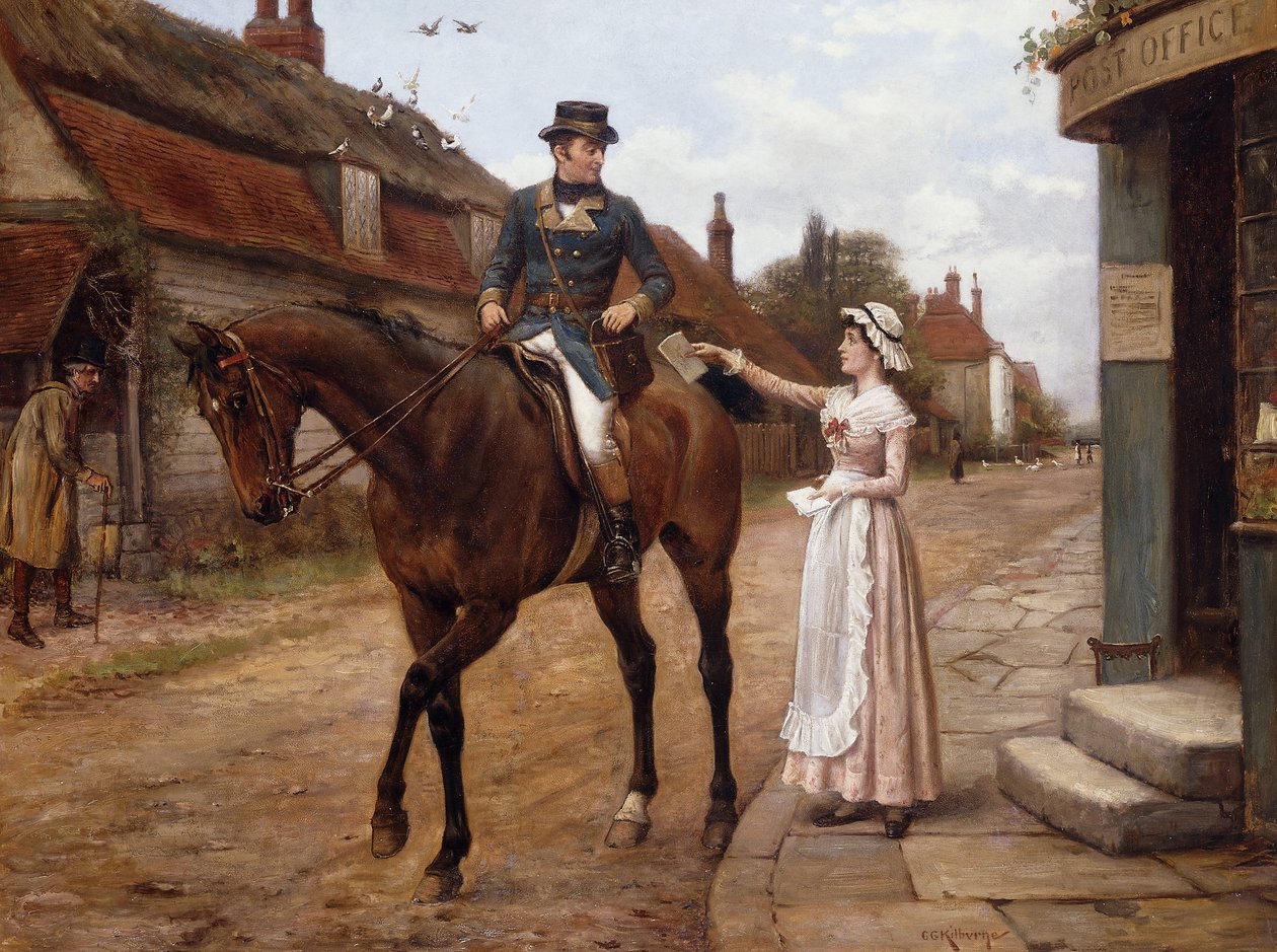 A poszt gyűjtése, alkotó: George Goodwin Kilburne