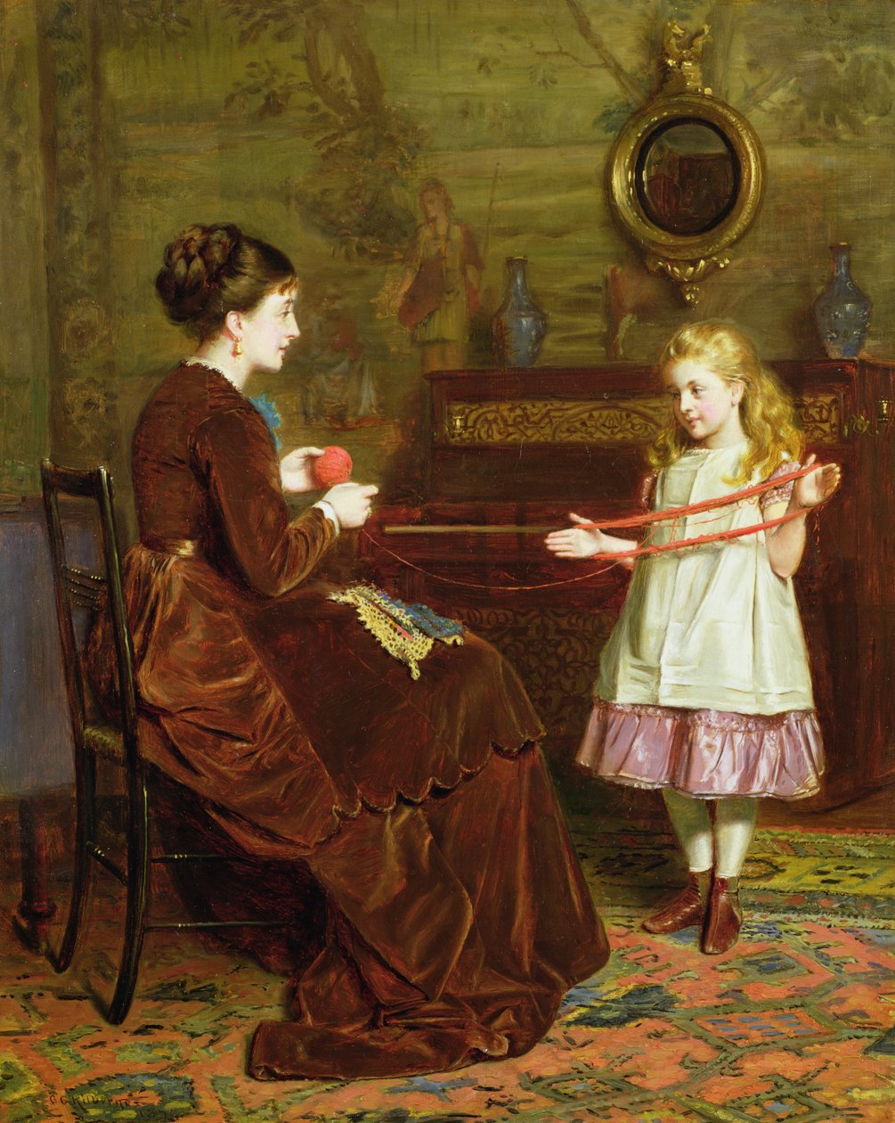 Anya kis segítője alkotó: George Goodwin Kilburne