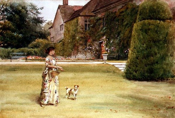 A gyepen alkotó: George Goodwin Kilburne