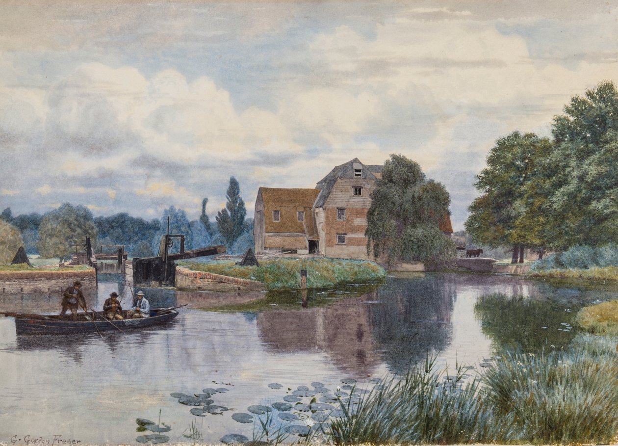 Hemingford malom, On the Ouse, Huntingdonshire alkotó: George Gordon Fraser