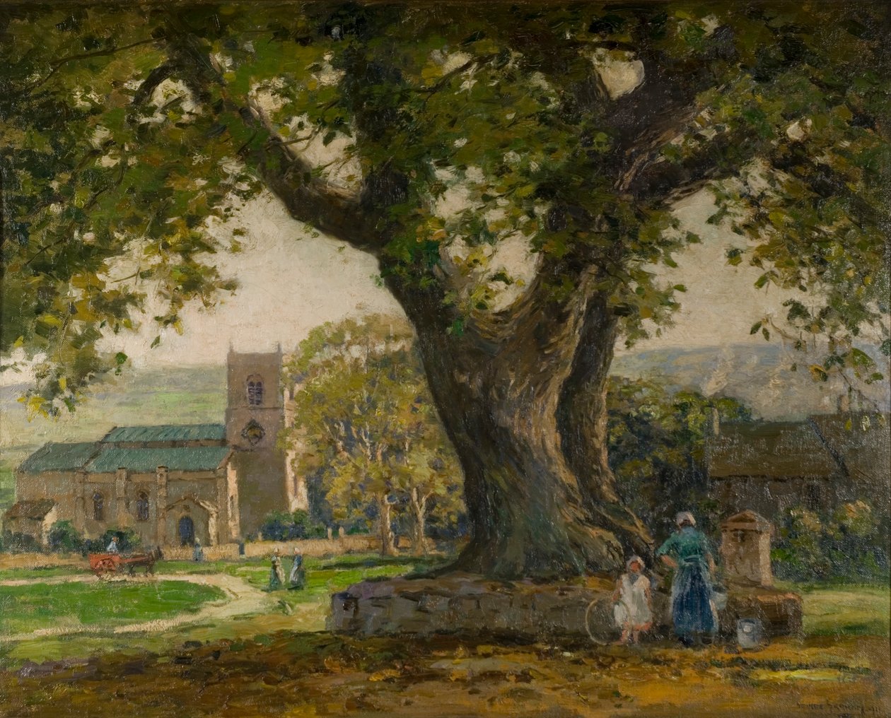 Wensley Village, Yorkshire alkotó: George Graham