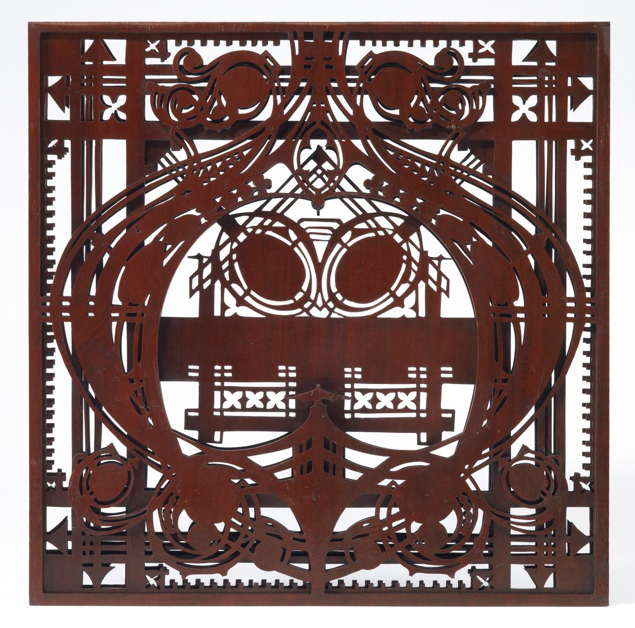 Díszítő panel, a női társalgó és írószoba, Schlesinger és Mayer Building, Chicago, Illinois alkotó: George Grant & Sullivan Louis Henry (1856 1924) Elmslie