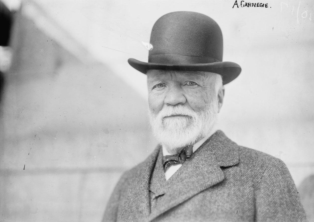 Andrew Carnegie New Yorkban, hazatérve Európából alkotó: George Grantham   Bain News Service Bain