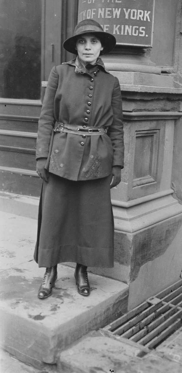 Fania Mindell valószínűleg a bownsville-i tárgyaláson készült, 1917 alkotó: George Grantham Bain