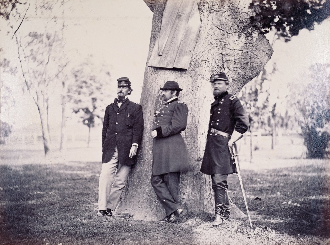Hancock (1824-86) Smith és Newton tábornokok, 1862 alkotó: George H. Houghton