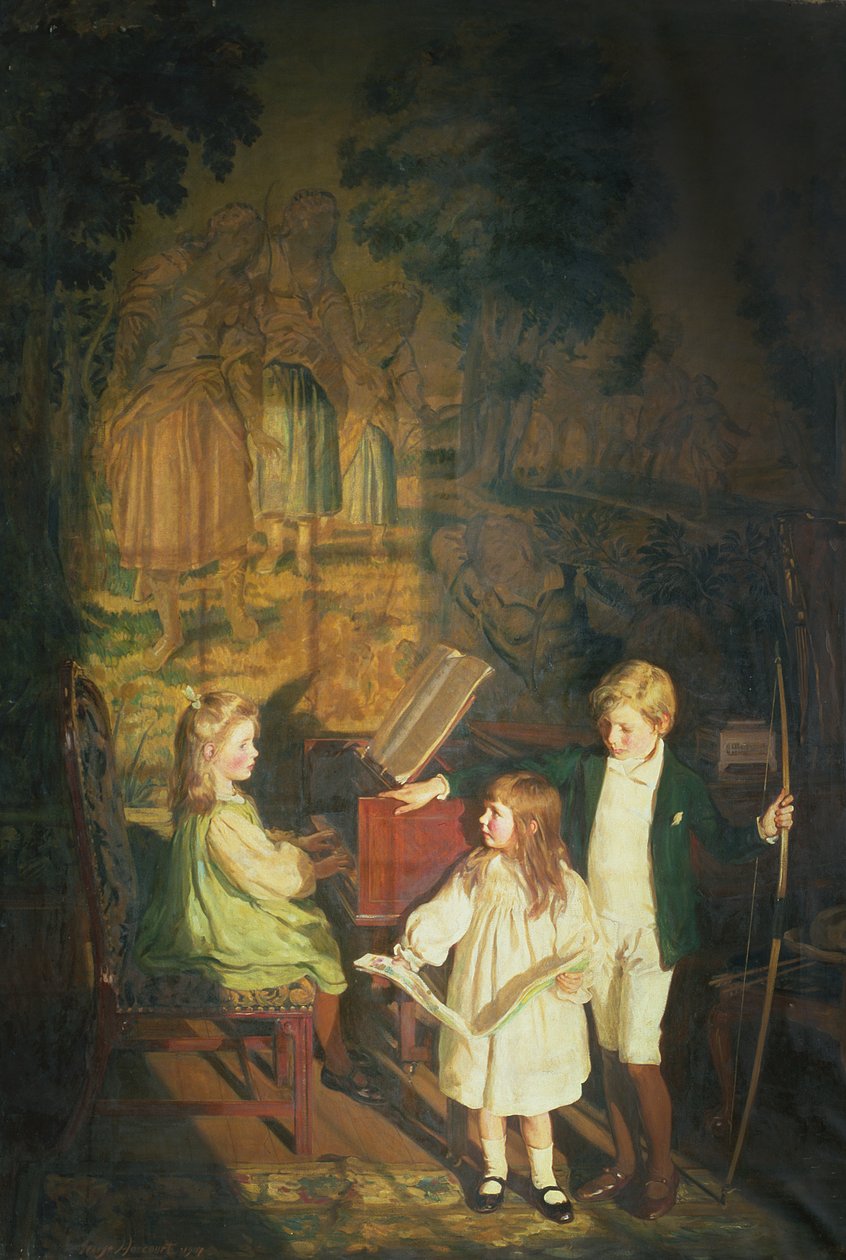 Csembalónál: Gyermekeim alkotó: George Harcourt