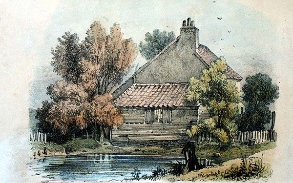 Shepherds Bush, Middlesex, pub. 1831 by S & J Fuller (litográfia) alkotó: George Harley