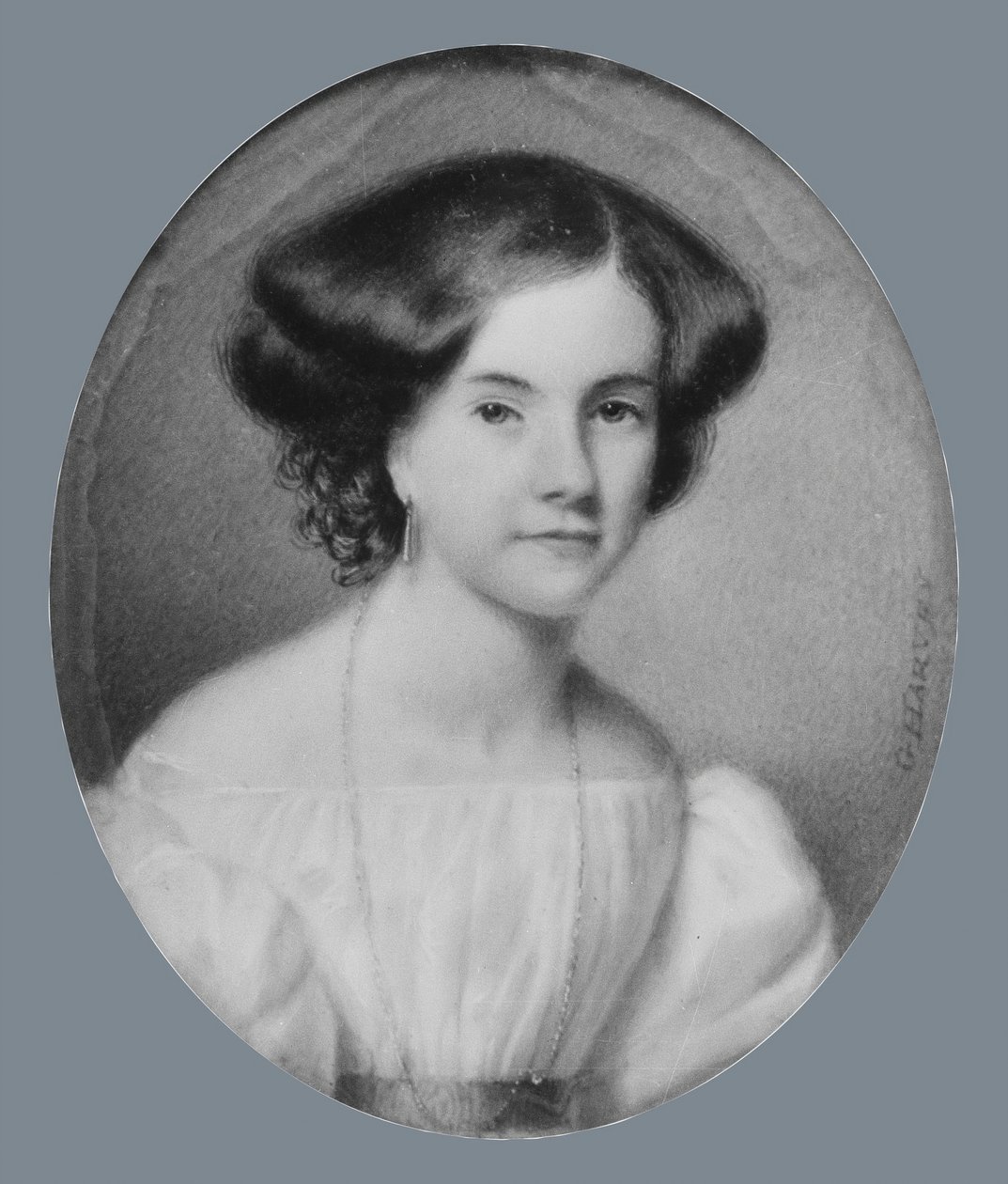 Hölgy portréja, kb. 1830. alkotó: George Harvey