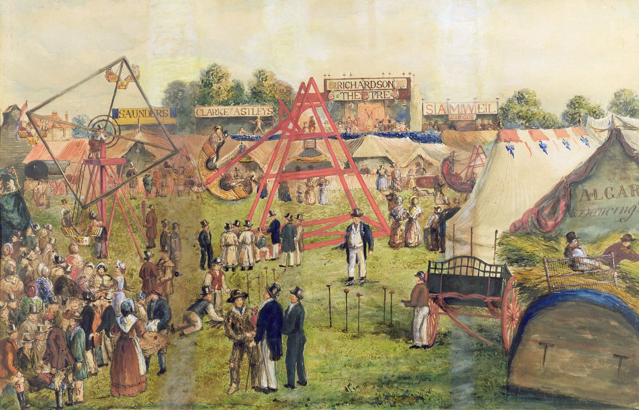Croydon Fair, 1833 (wc és tinta, papír) alkotó: George Hawkins