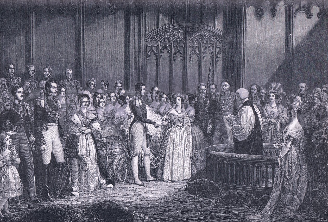 Viktória királynő házassága i.sz. 1840 alkotó: George Hayter