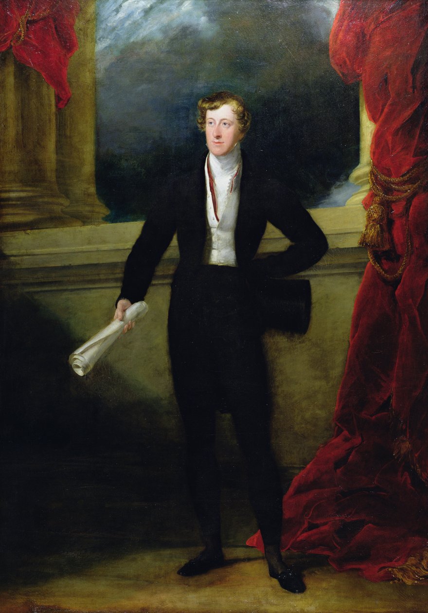 William Spencer Cavendish, Devonshire 6. hercegének portréja, 1822-86 körül (olaj, vászon) alkotó: George Hayter