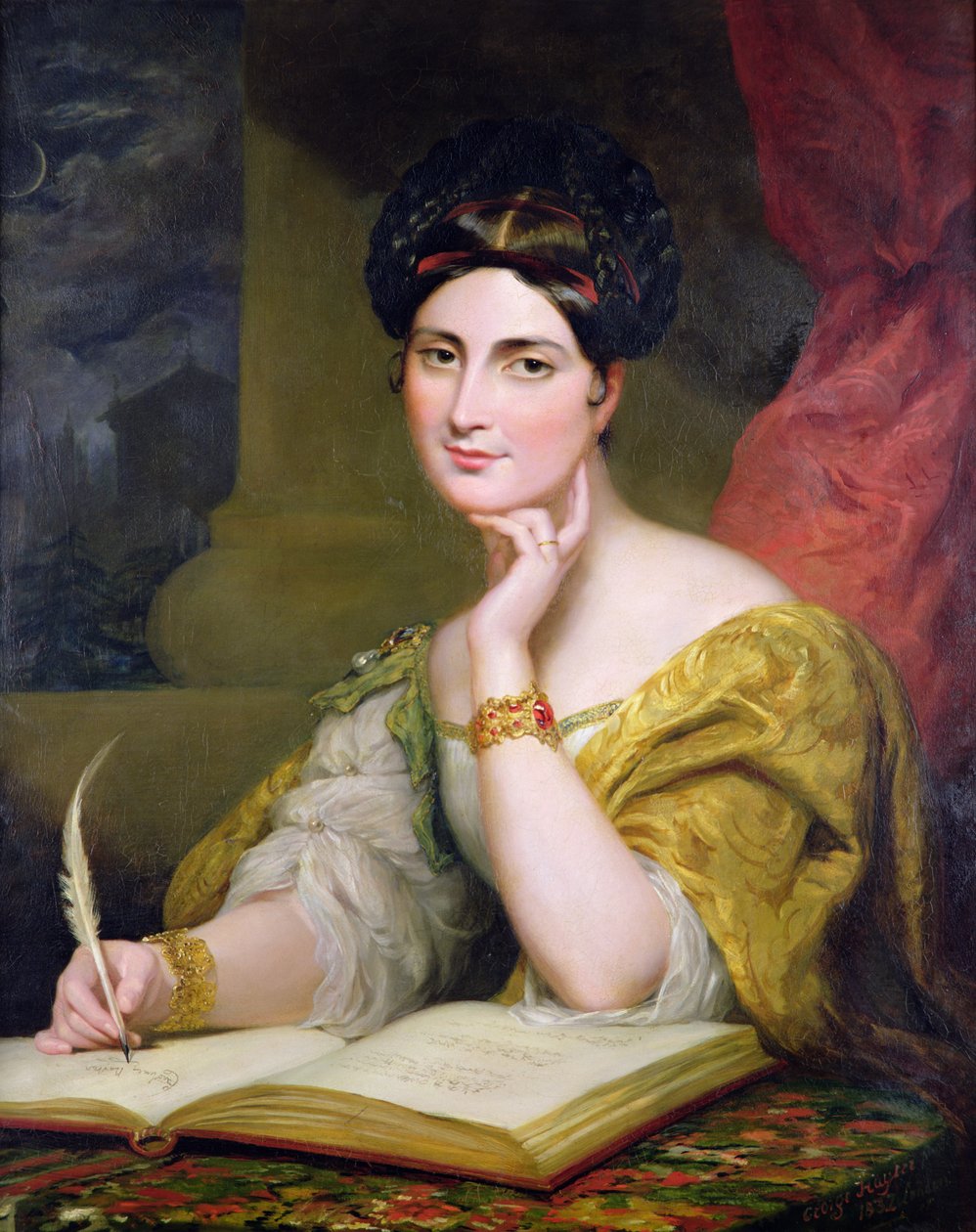 A honvéd arcképe. Mrs. Caroline Norton alkotó: George Hayter