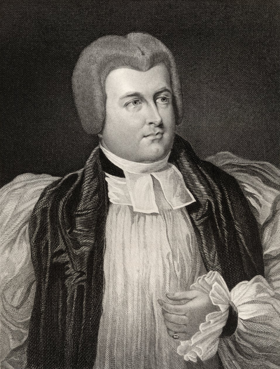 Robert James Carr, Chichester és Worcester püspöke, metszett T.A. Dean (fl.1773-1840), a National Portré Gallery II. kötetéből, 1835 körül alkotó: George Hayter