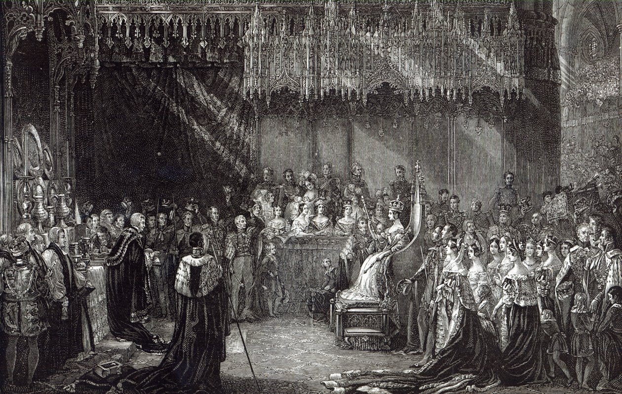 A királynő megkoronázása alkotó: George Hayter