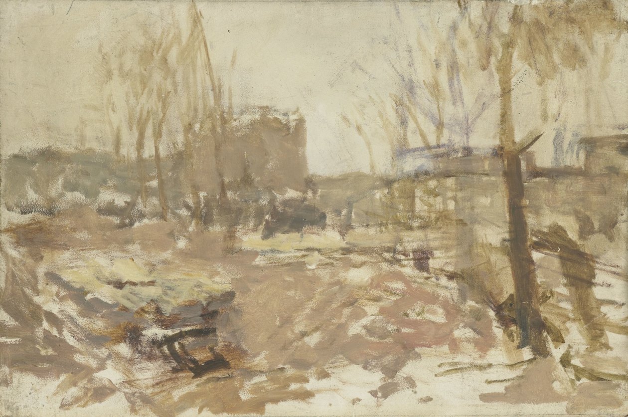 Építési telek a De Clercqstraat-nál alkotó: George Hendrik Breitner
