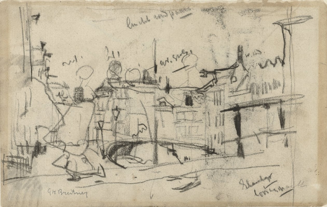 Használja az Elandsgracht felett alkotó: George Hendrik Breitner