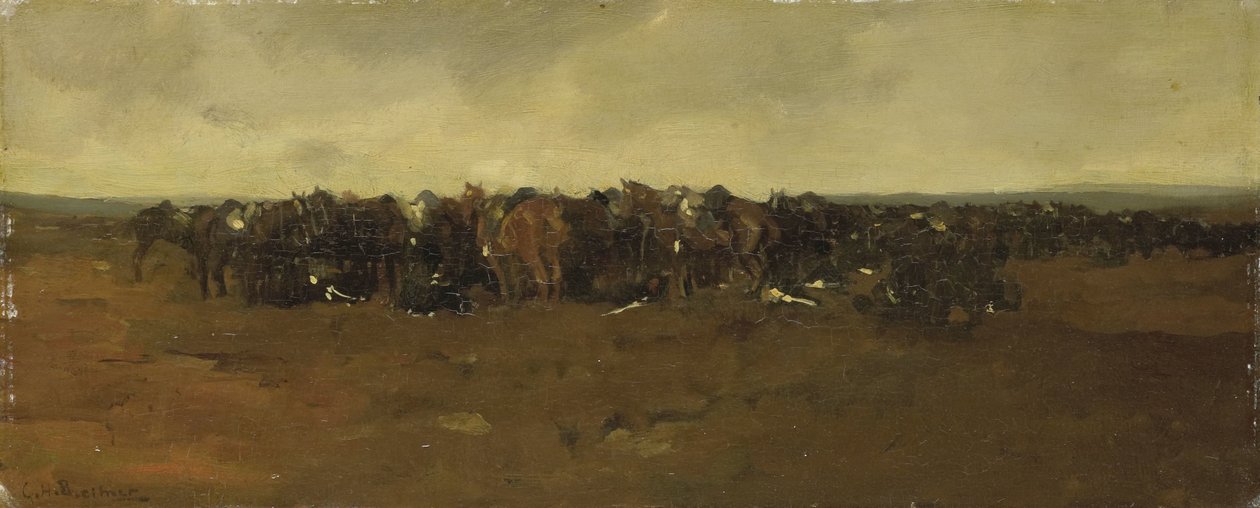 Lovasság a nyugalomban alkotó: George Hendrik Breitner