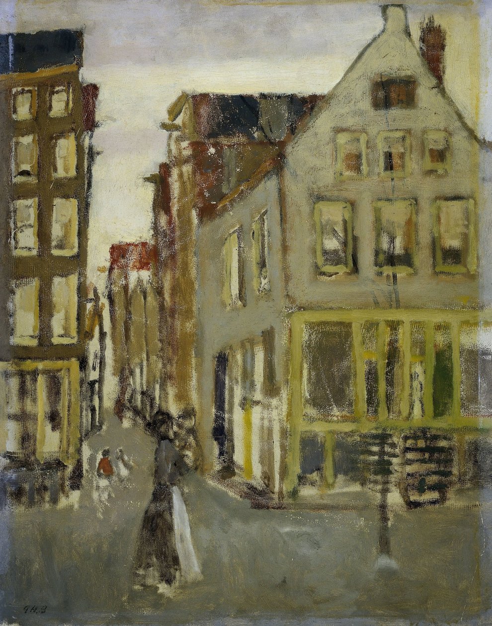 A Lauriergracht a Tweede Laurierdwarsstraaton alkotó: George Hendrik Breitner