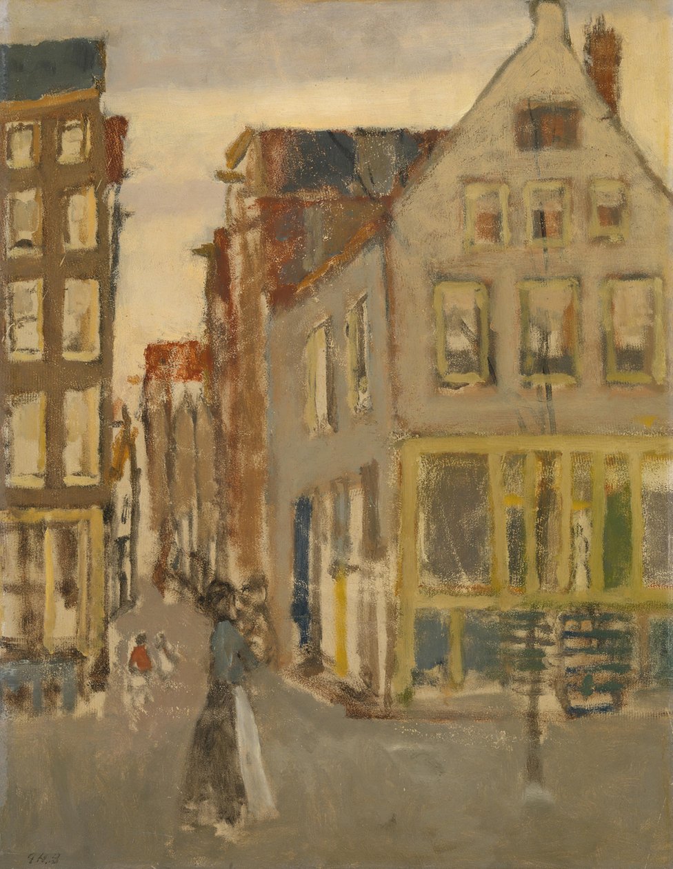 A Lauriergracht a Tweede Laurierdwarsstraatnál alkotó: George Hendrik Breitner