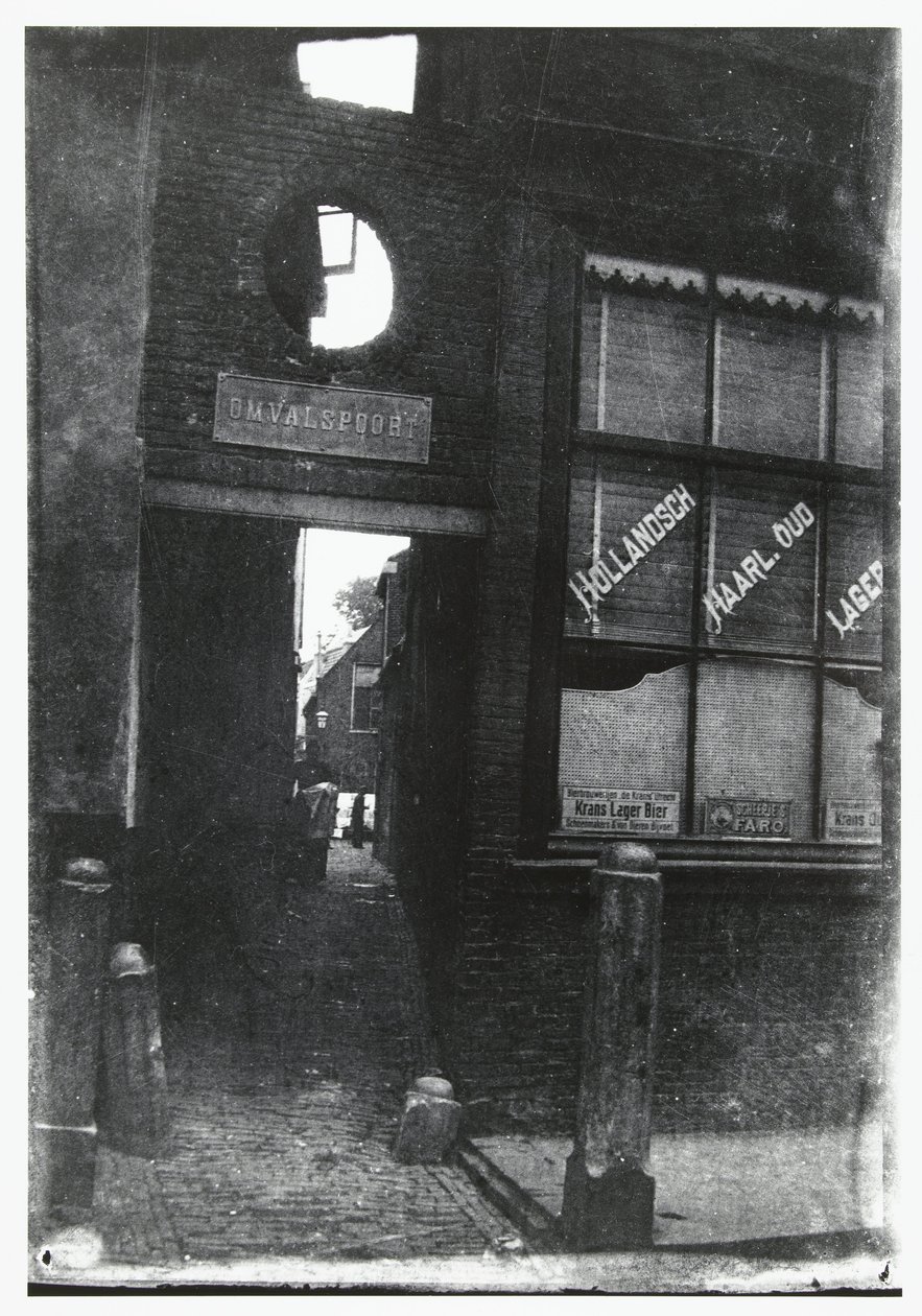 Kilátás az Omvalspoorton keresztül Haarlemben alkotó: George Hendrik Breitner