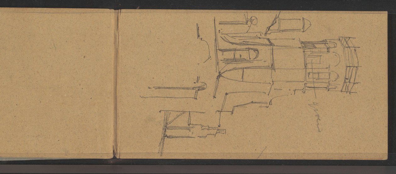 Ansicht des Turms des Landguts Torenzicht in Poeldijk alkotó: George Hendrik Breitner