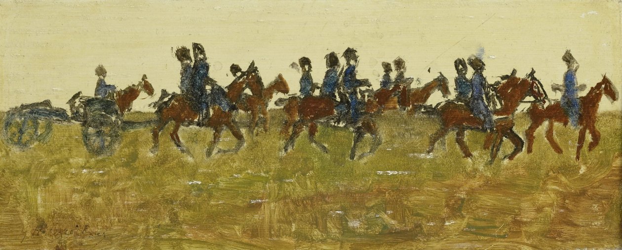 Huszárok manőveren alkotó: George Hendrik Breitner