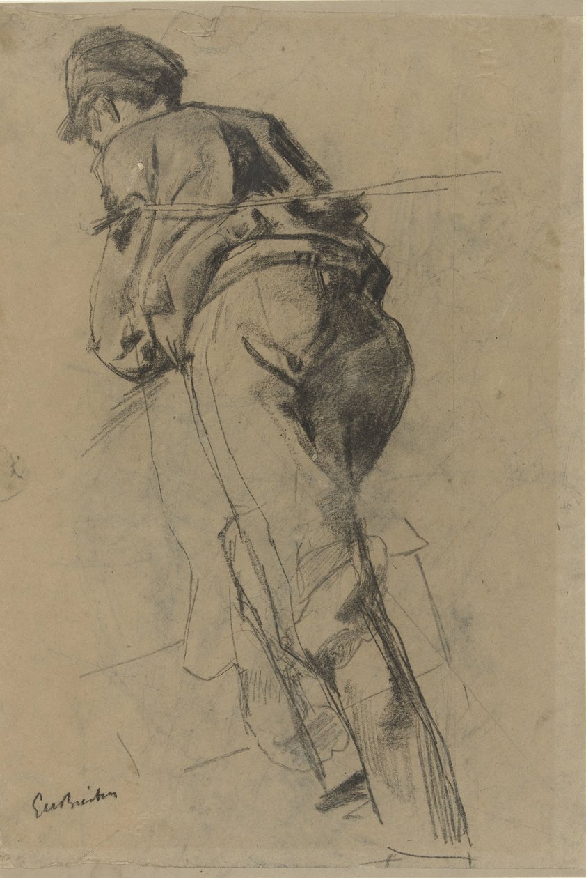 Ember sétál előre, húz alkotó: George Hendrik Breitner