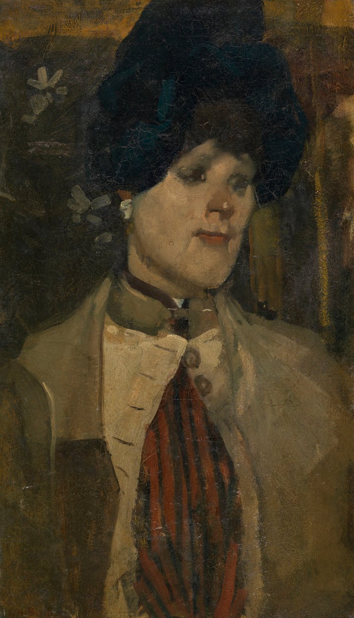 Egy sanzonénekesnő portréja alkotó: George Hendrik Breitner