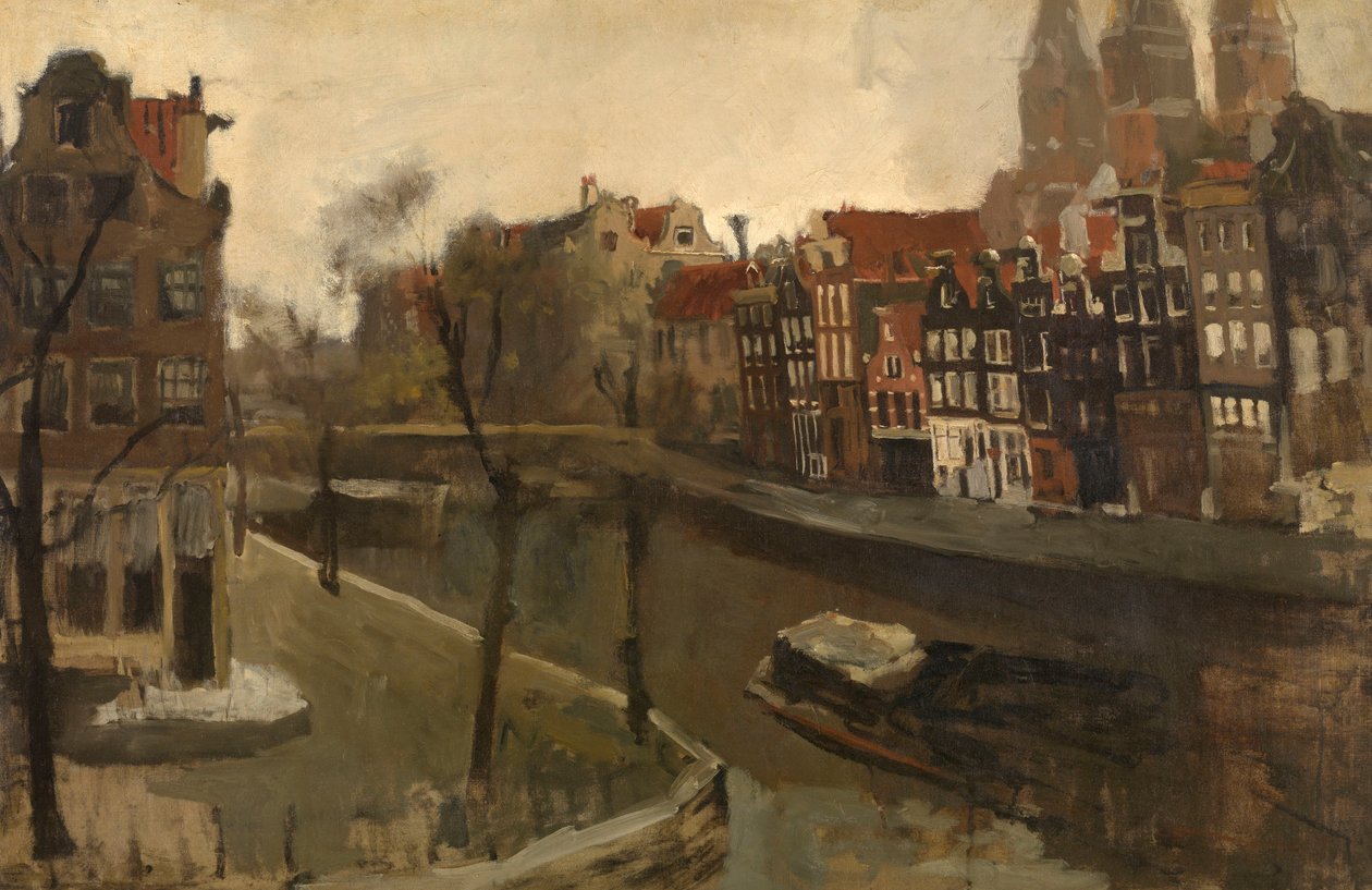 A Prinsengracht Amszterdamban alkotó: George Hendrik Breitner