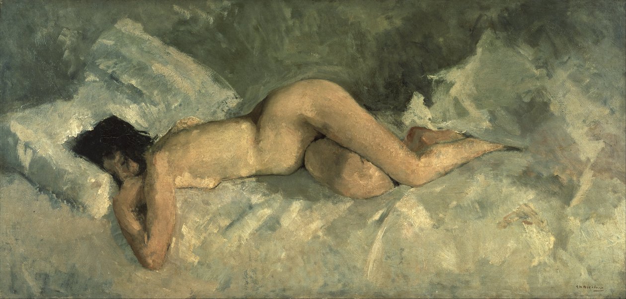 Fekvő akt alkotó: George Hendrik Breitner