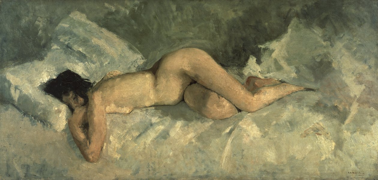 Fekvő akt, 1887 körül alkotó: George Hendrik Breitner