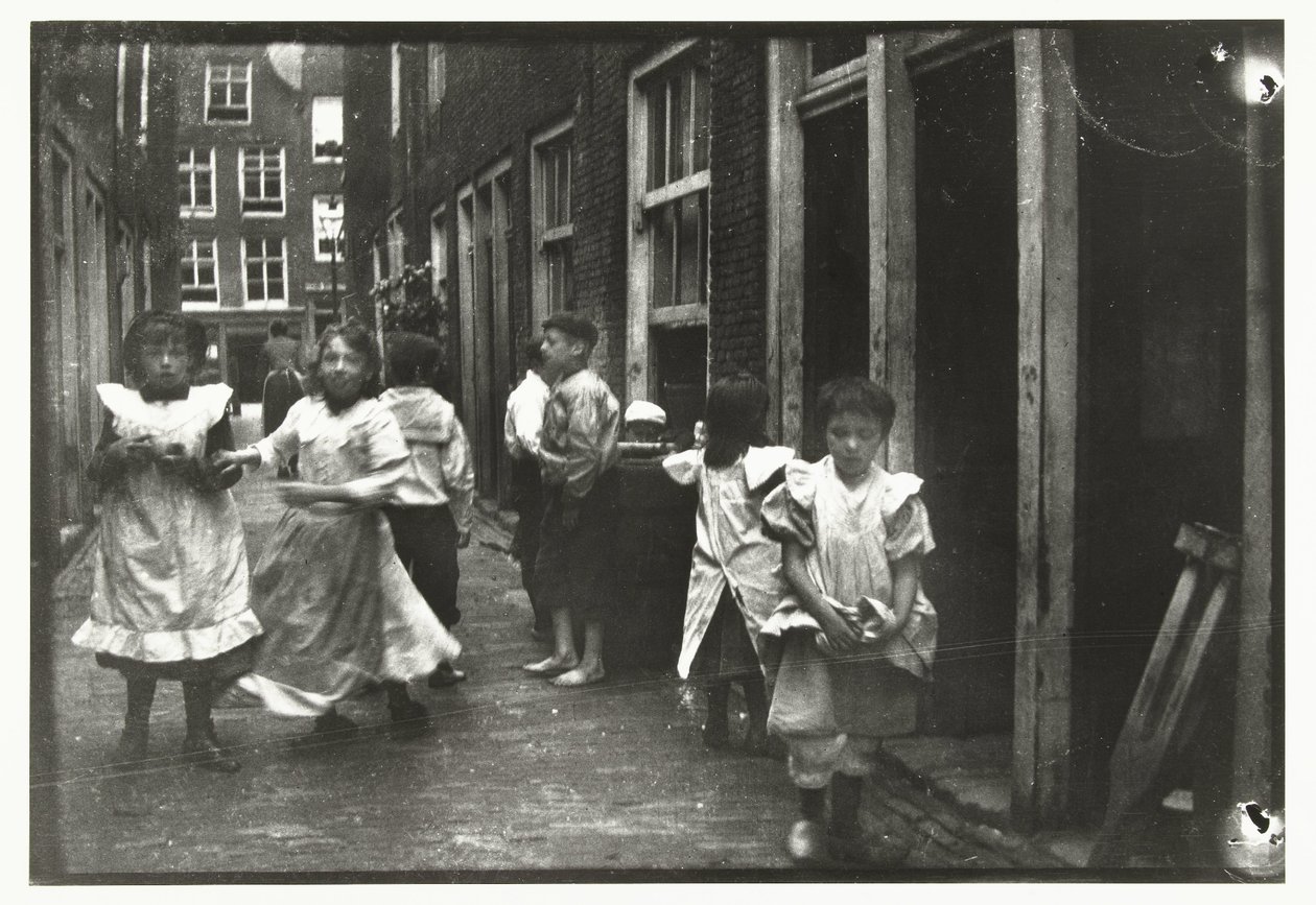 Utcán játszó gyerekek alkotó: George Hendrik Breitner
