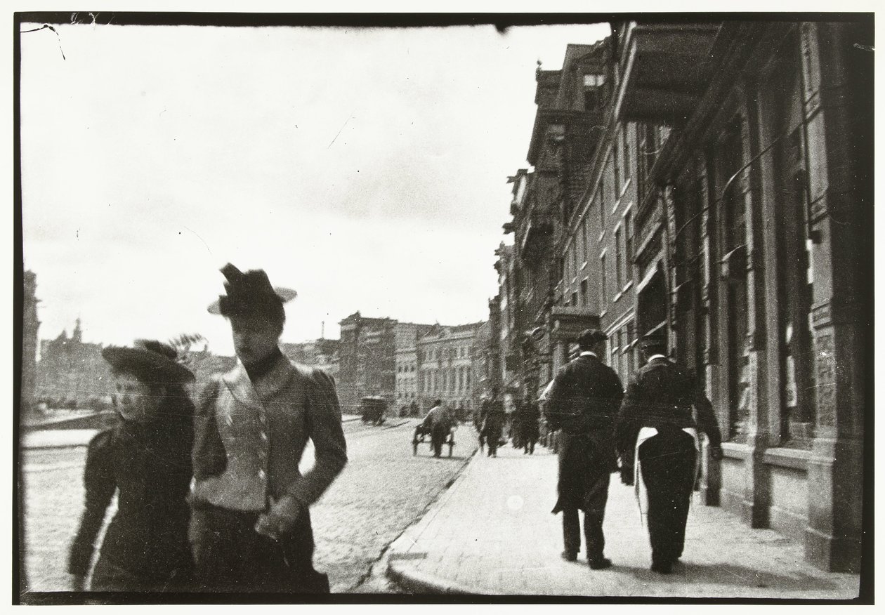 Az amszterdami Rokin utca látképe alkotó: George Hendrik Breitner