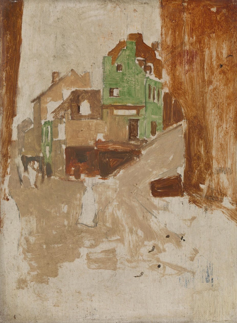 Utca a párizsi Montmartre-ban alkotó: George Hendrik Breitner