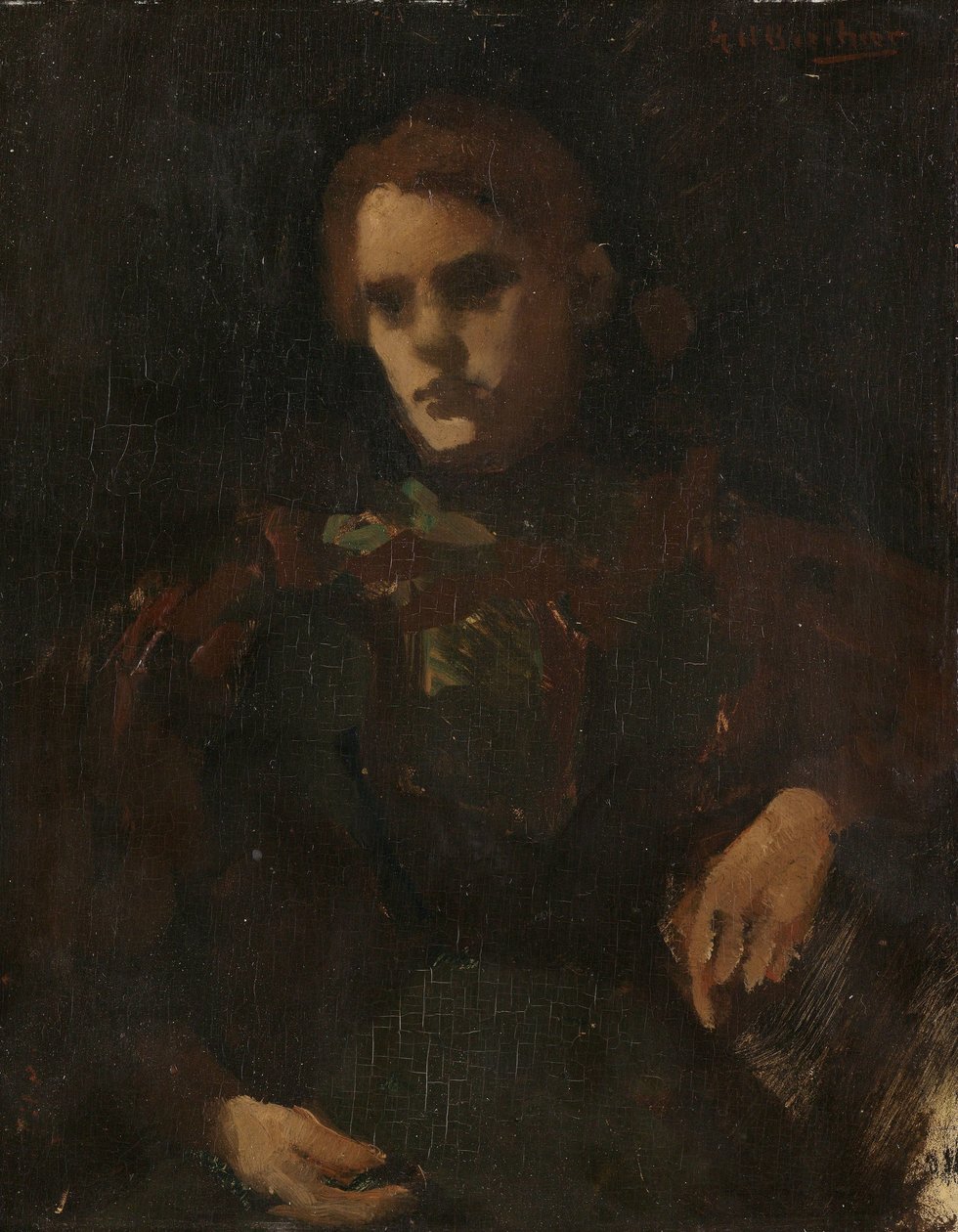 Tanulmány a modell után (Geesje Kwak?) alkotó: George Hendrik Breitner