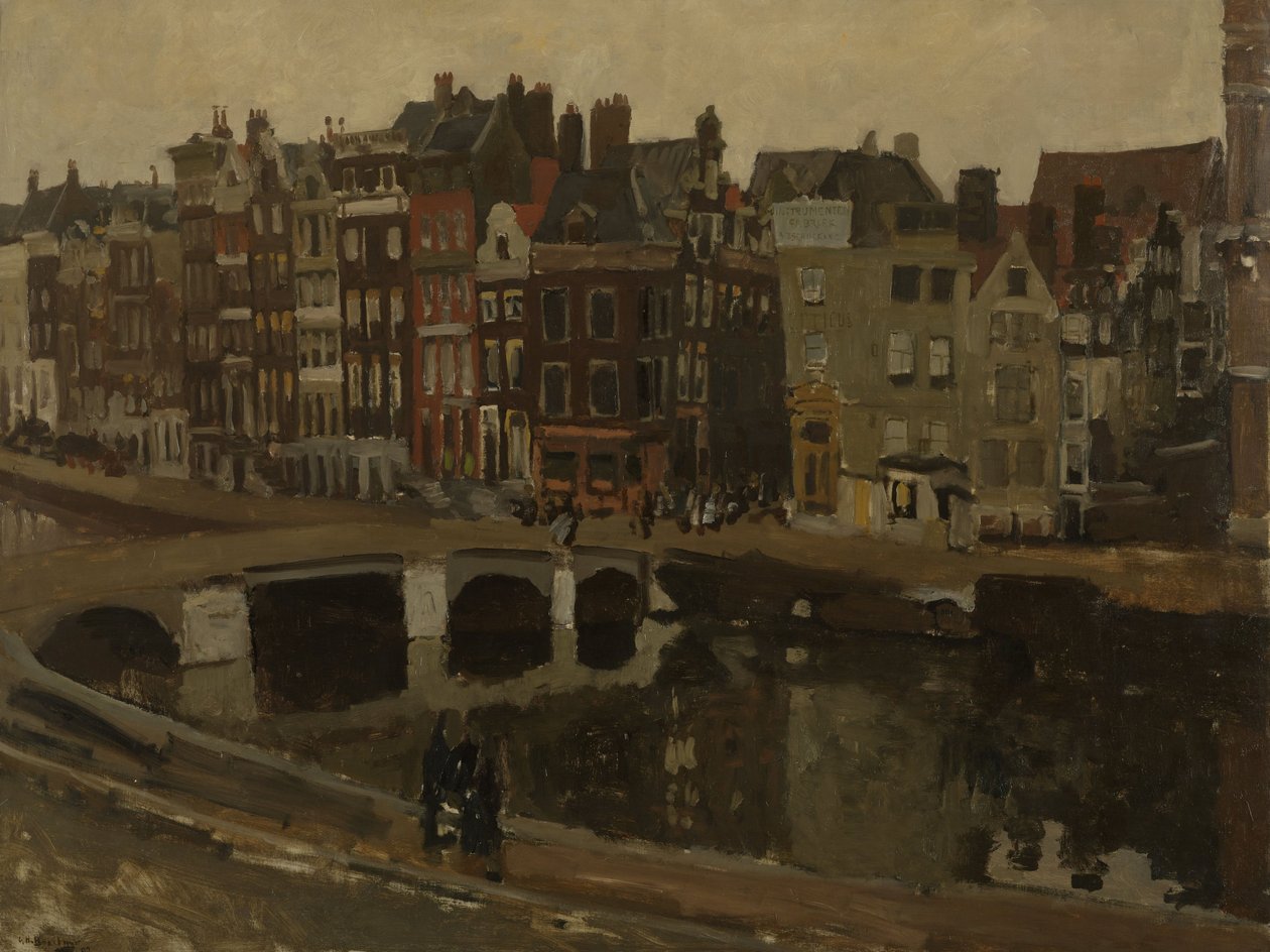 A Rokin Amszterdamban, 1897 alkotó: George Hendrik Breitner