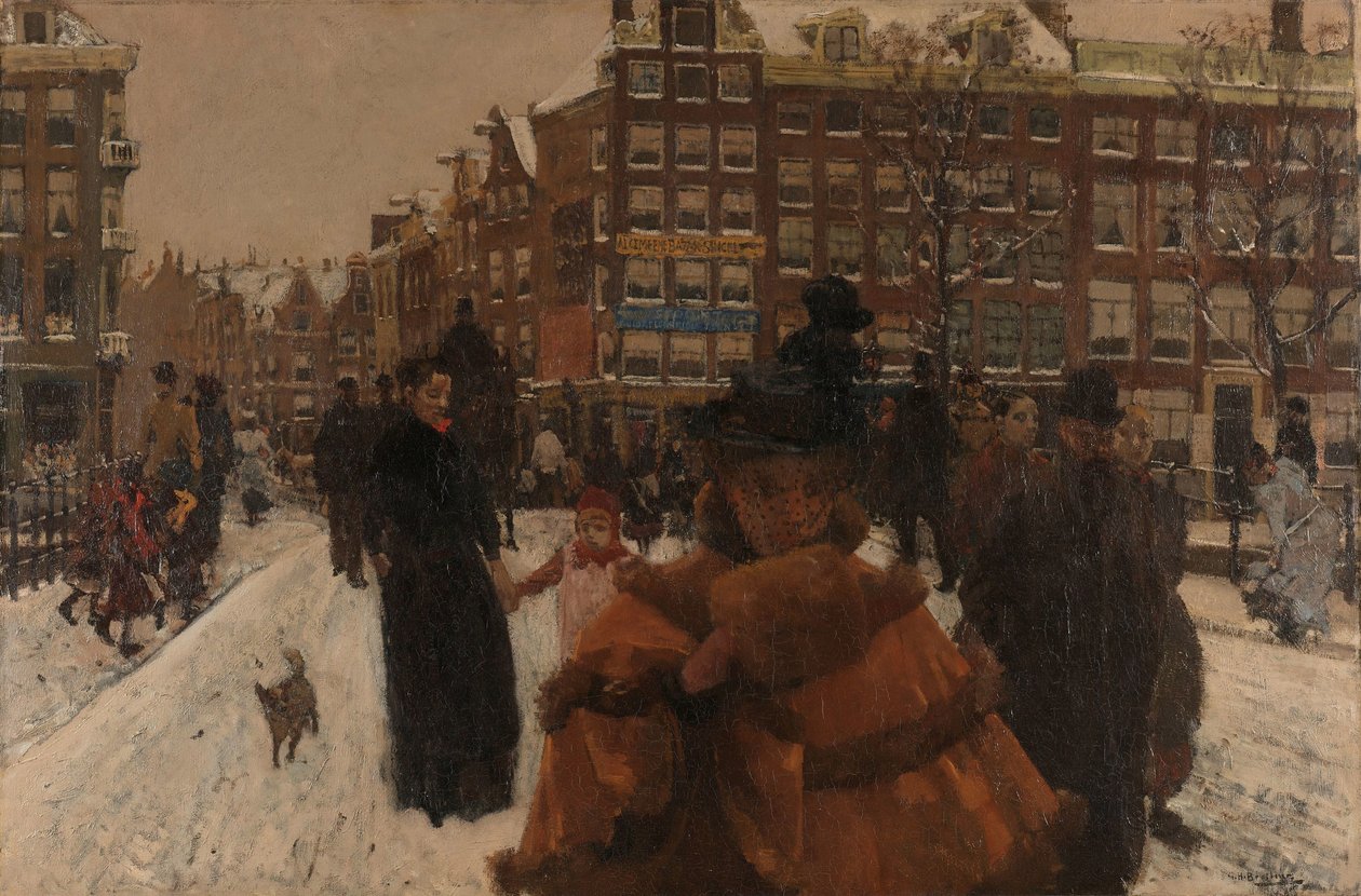 A Singel-híd az amszterdami Paleisstraat-nál A Singel hídja a Paleisstraaton, Amszterdamban alkotó: George Hendrik Breitner