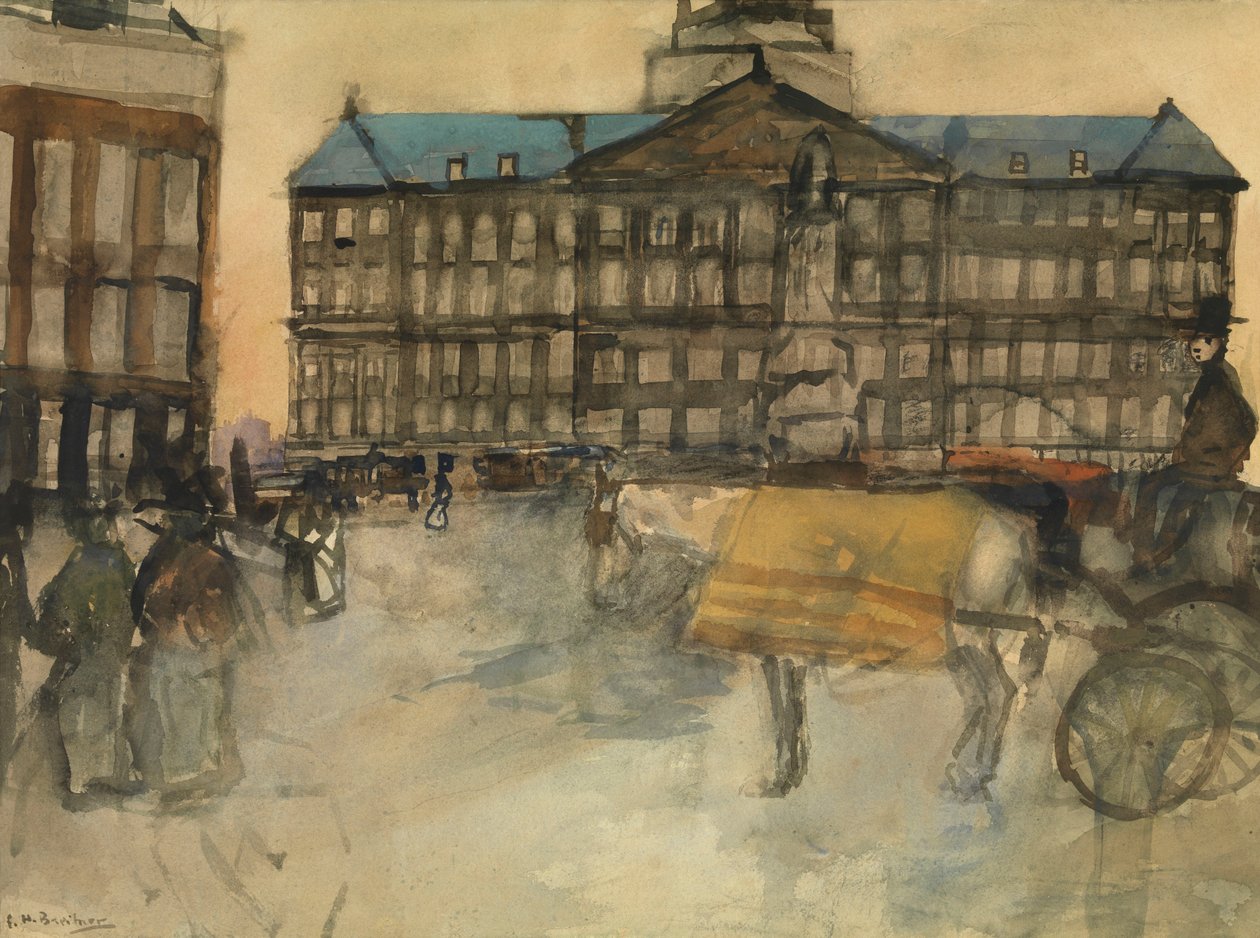 Amszterdam városházája alkotó: George Hendrik Breitner