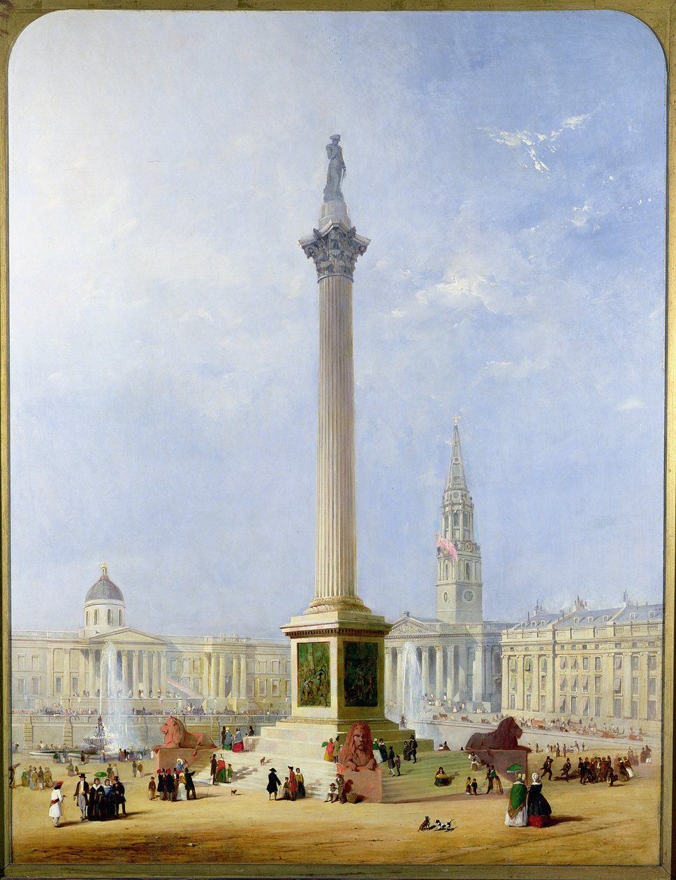 A Trafalgar Square vetített képe, 1844 alkotó: George Henry Andrews