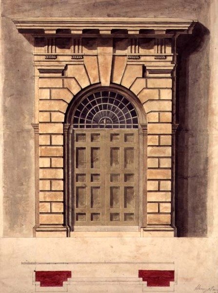 Tervezés Palladian Door Surroundhoz alkotó: George Henry Bailey